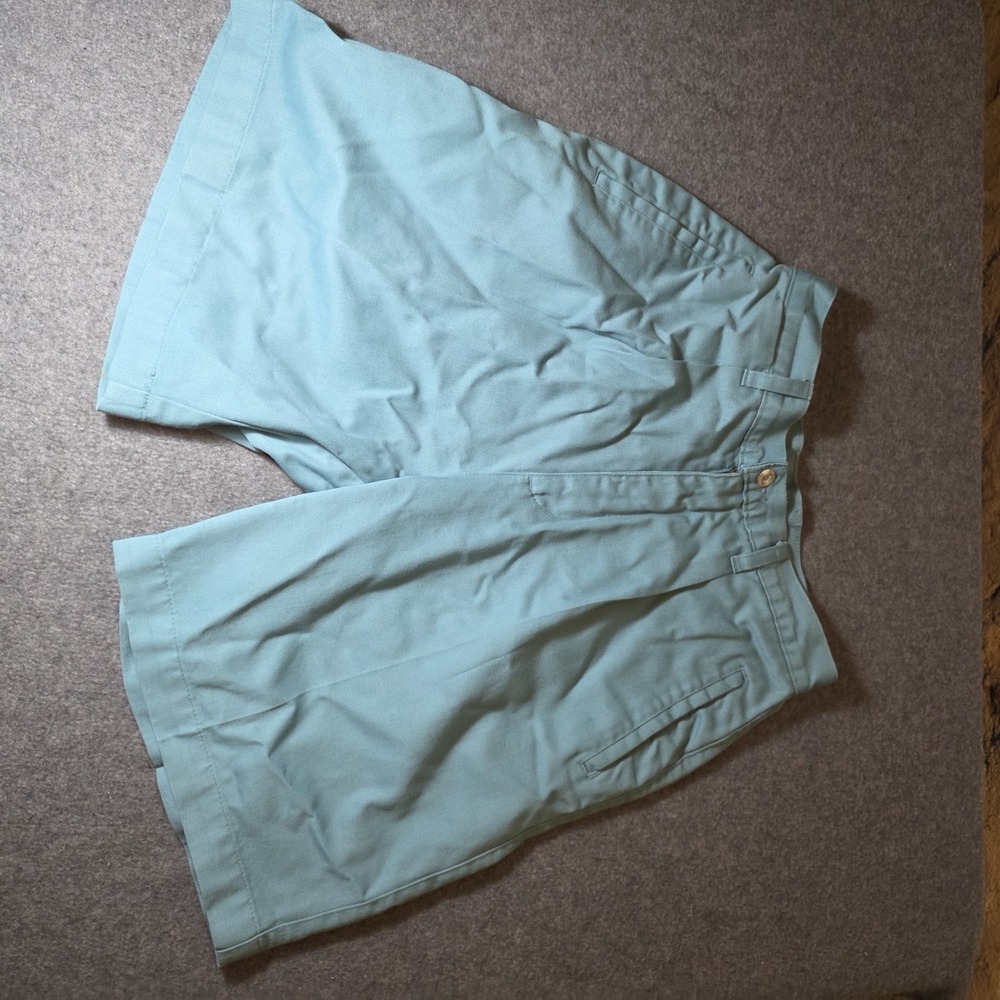 Vintage Northern Treasures Green High-waisted Chino Shorts Size 7/8 C1